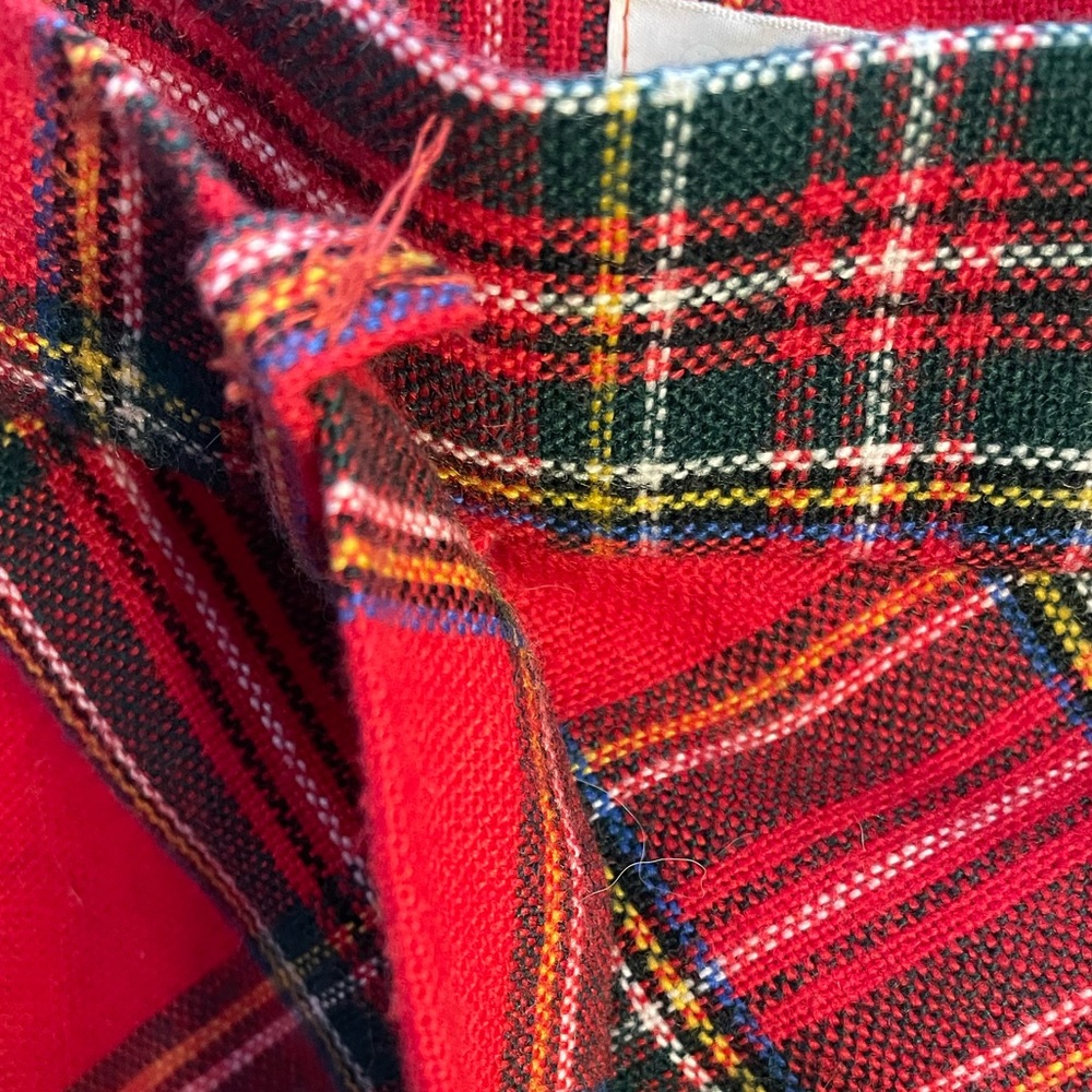 VTG Tartan Plaid Red Women's Skirt - Picture 10 of 10